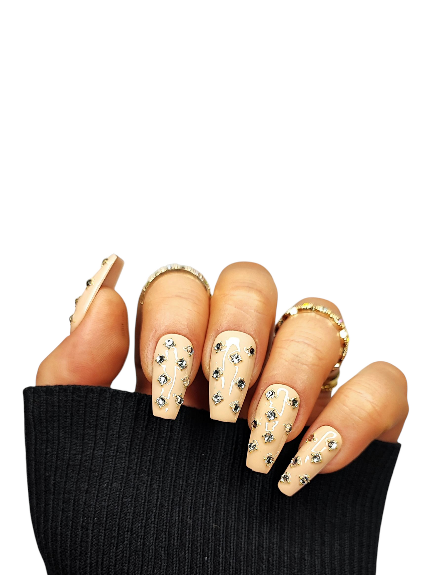 Nude Glam Press On Nails