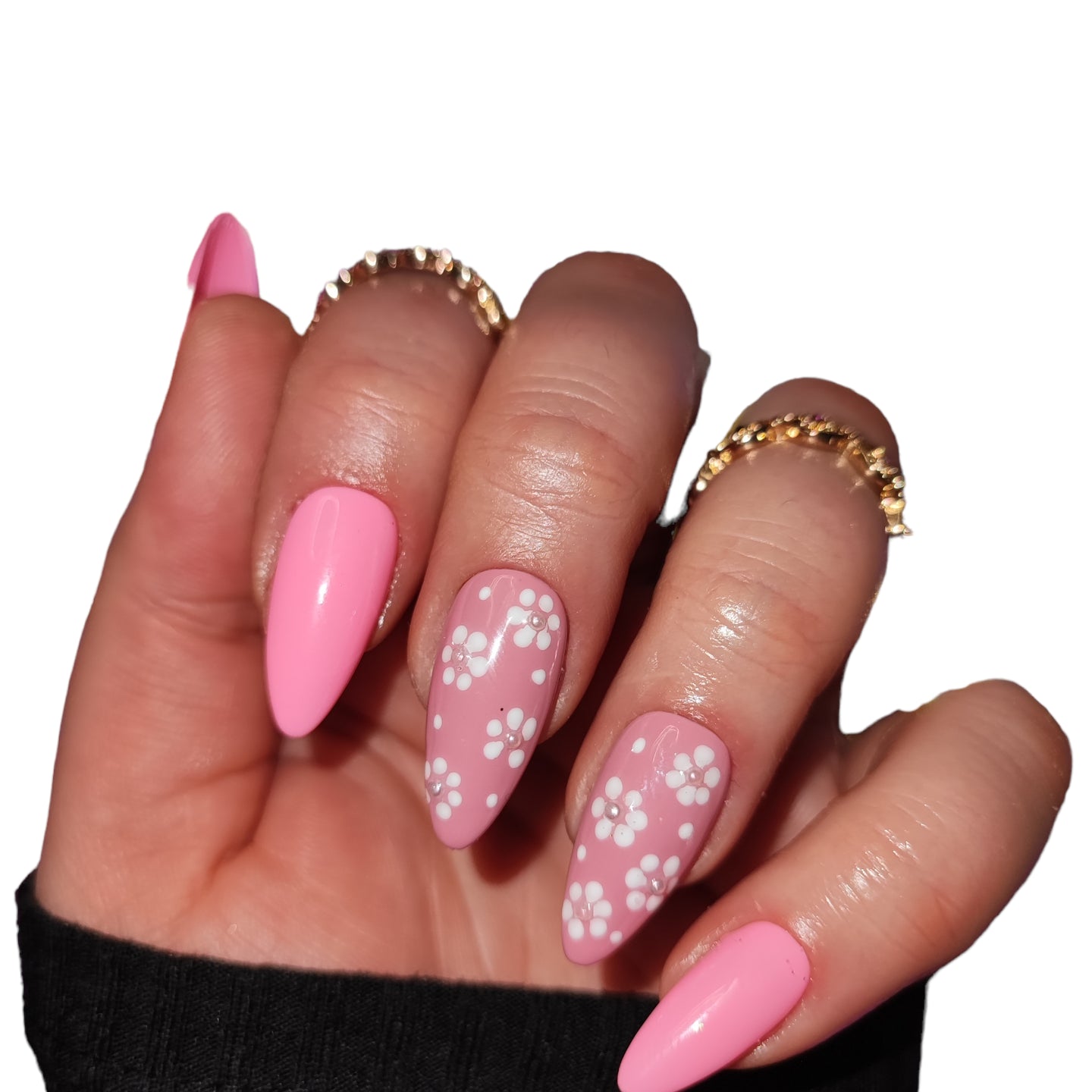 Flowers Pearls – Blumen & Perlen Nägel | MEVANAILS