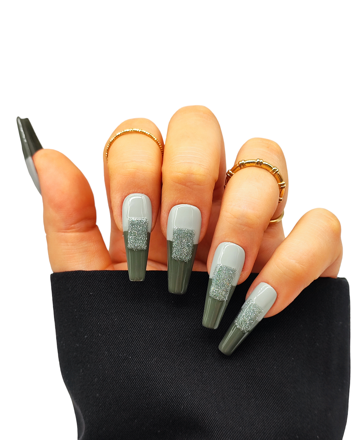 Press On Nails Beauty Grey