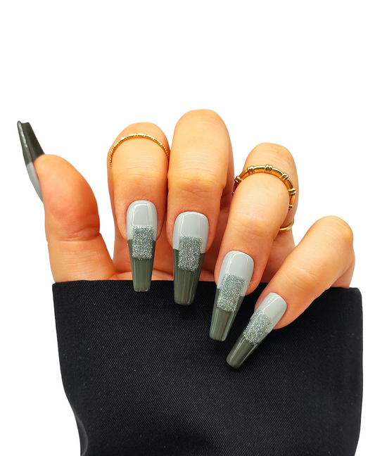 Press On Nails Beauty Grey