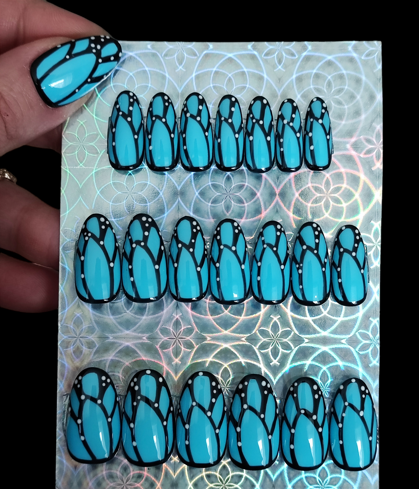 Press On Nails Sommer Baby Blau in Pastellblau | MEVANAILS