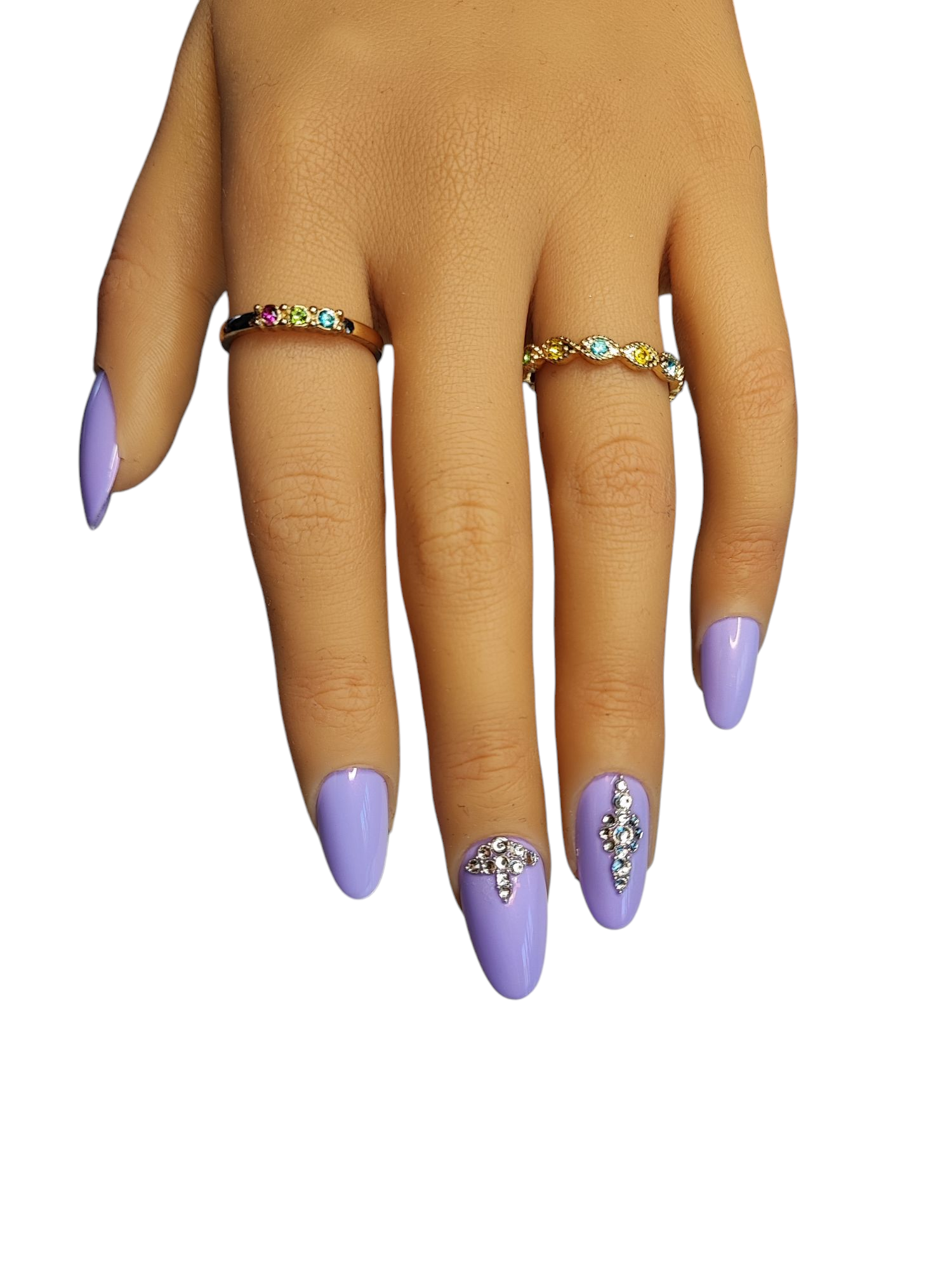 Lila Pearl – Press On Nägel mit Perleffekt & Gel-Finish