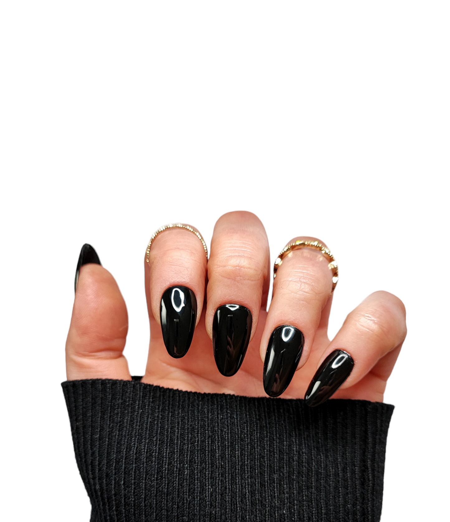 Press On Nails Black – Elegante schwarze Kunstnägel | MEVANAILS