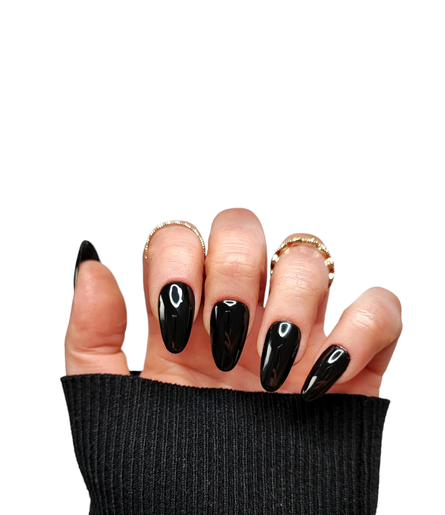 Press On Nails Black – Elegante schwarze Kunstnägel | MEVANAILS